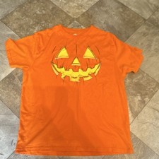 Way to Celebrate Men's XL Halloween Pumpkin Face T-Shirt Orange Short Sleeve