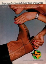 VINTAGE 1981 TEXAS BRAND BOOTS PRINT AD