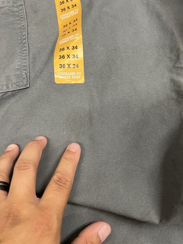 Nuevos pantalones de carpintero de lona para hombre Carhartt B151 FAT USA talla 36x34 - Imagen 5 de 9