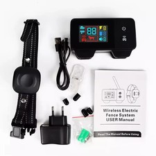 Electronic Pet Fence System 480M GPS Wireless Dog Fence Rechargeable Vibration S