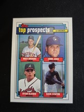 1992 Topps - Top Prospects Ryan Klesko, John Jaha, Rico Brogna #126 (RC)