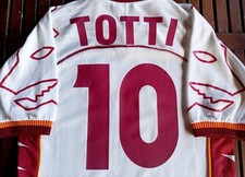 Maillot AS Roma Kappa Third 2000/01 - Original Avec Scudetto, Totti Era, Fabriqué En Italie