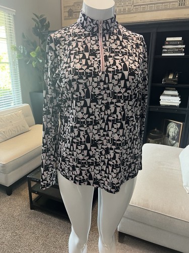 Pull Femme San Soleil UV 50+, Taille XL, Fermeture éclair Quart, Rafraîchissant