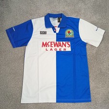Blackburn Rovers Men's Retro Football Shirt XL