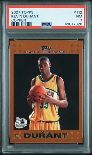 Kevin Durant [Copper] #112 2007 Topps card
