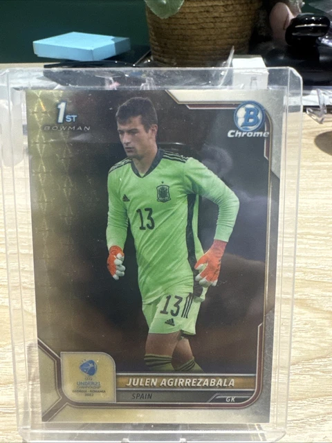 Julen Agirrezabala Spain 1/1 Gold Super Fractor Bowman Chrome