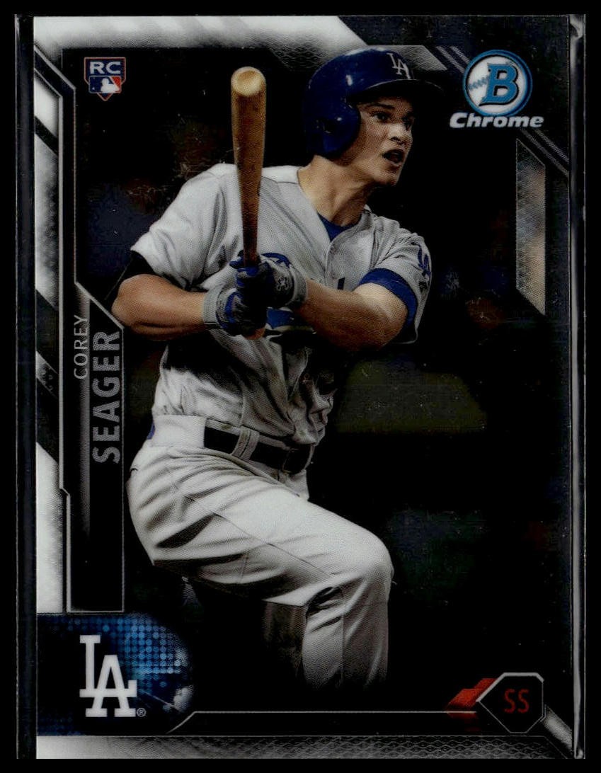 2016 Bowman Chrome #150 Corey Seager Base Chrome RC Rookie