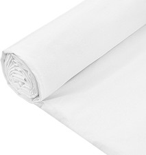 10 Yards White Cotton Fabric by the Yard 63 Inches Wide White Muslin Fabric Text