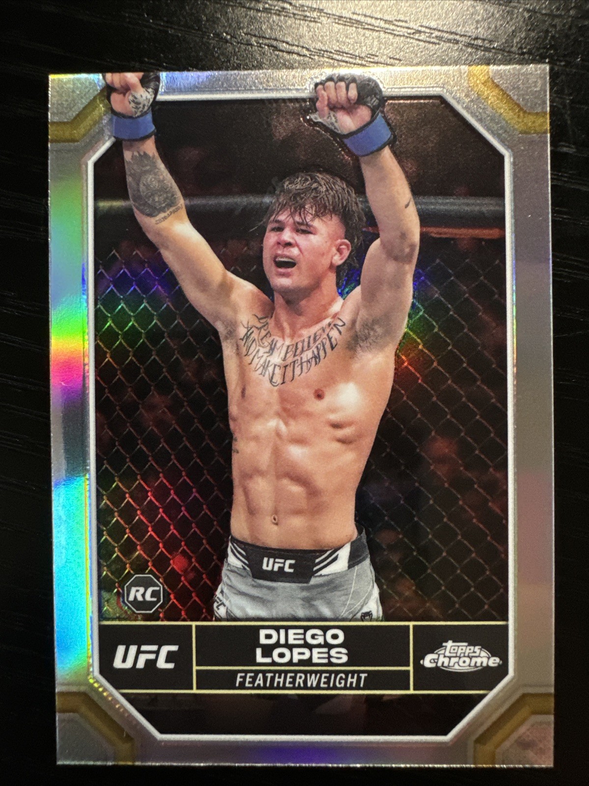 2024 Topps Chrome UFC Diego Lopes #26 Silver Refractor RC
