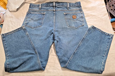 Carhartt Men's Cargo Work Pants Size 40X30/Traditional Fit Denim 100 Cotton