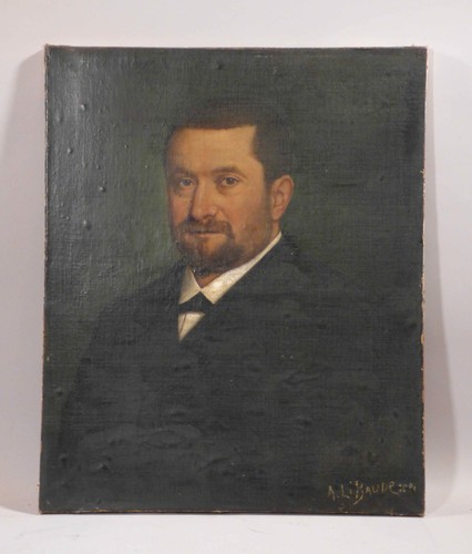 wa2/12 A. Libaude Ölgemälde 1881 Männerportrait