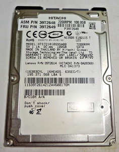 HITACHI *** HTS721010G9SA00 *** 100 GB *** SATA HDD Notebook 2,5 Zoll #NFP1423