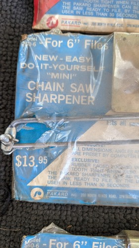 Lot of (3) New Old Stock Pakard Chainsaw Chain Sharpeners - Picture 2 of 6