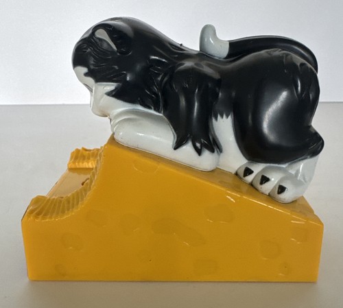 Wind-Up Cat Cheese Saving Bank Everlast Toys 1970’s Vintage Tested & Works - Picture 7 of 11