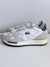 Lacoste Partner 70s white and green retro trainers for women size 37.5