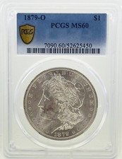 1879-O Morgan Silver Dollar PCGS MS60 Certified - Under graded, PL Fields