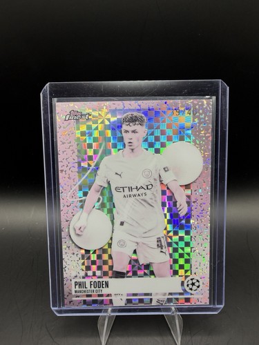 2025-26 Topps Finest Phil Foden Pearl Checkerboard #340 UEFA Manchester City /40