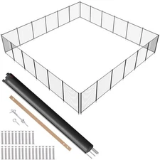 Pool Fence, 4 x 72 FT Pool Fences for Inground Pools, Removable Child Safety Po