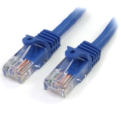 StarTech.com 3m Cat5e RJ45 UTP Netzwerkkabel Snagless - Cat 5e Patchkabel - Blau