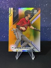 Blaze Alexander 2019 Bowman Platinum Gold Foil RC /50