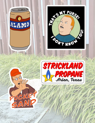 King Of The Hill Sitcom 4pc Sticker Pack