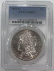 1883 O MORGAN SILVER DOLLAR MS63 PCGS Certified