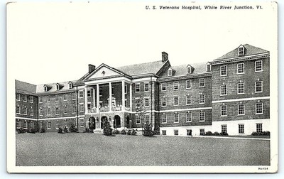 Postcard: ་ U. S. Veterans Hospital, White River Junction, Vt. 9A454