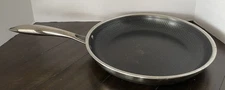 HEXCLAD 12" Hybrid Fry Pan Stainless Steel Non-Stick Frying Pan - No Lid (T22)