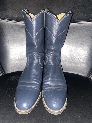 Justin Roper Boots Women Size 9R Gray/Blue L3057 Leather - Afbeelding 5 van 11