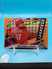 2021 Panini Mosaic - Launched Rhys Hoskins #L5 Fluorescent Orange Mosaic...