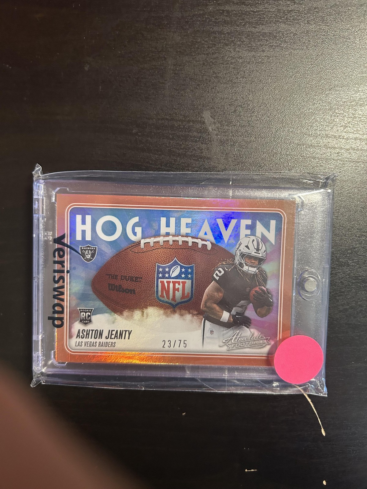 Ashton Jeanty #HH-AJY Football Cards 2025 Panini Absolute Hog Heaven trading card — raw and PSA graded price guide