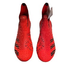 Adidas Predator Freak FG Laceless US 8 Red DEMONSKIN FY6238 NEW WITH TAG