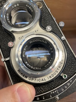 Near Mint ++ w/ Case* Ricoh Ricohflex New DIA Riconar 80mm F/3.5
