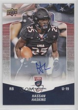 2018 Upper Deck USA Football Auto Hassan Haskins #54 Auto a8r