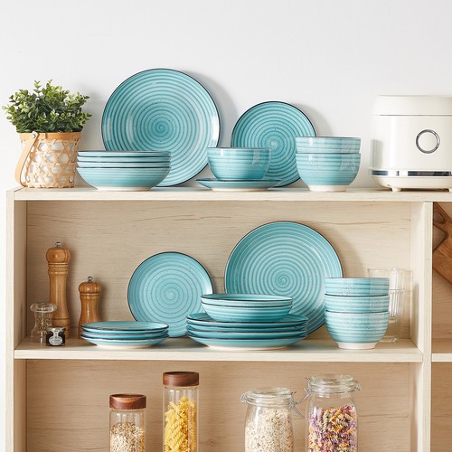 vancasso BONBON Geschirrset 48-teilig Steingut Teller Schüssel Set Service für 12 - Bild 13 von 29