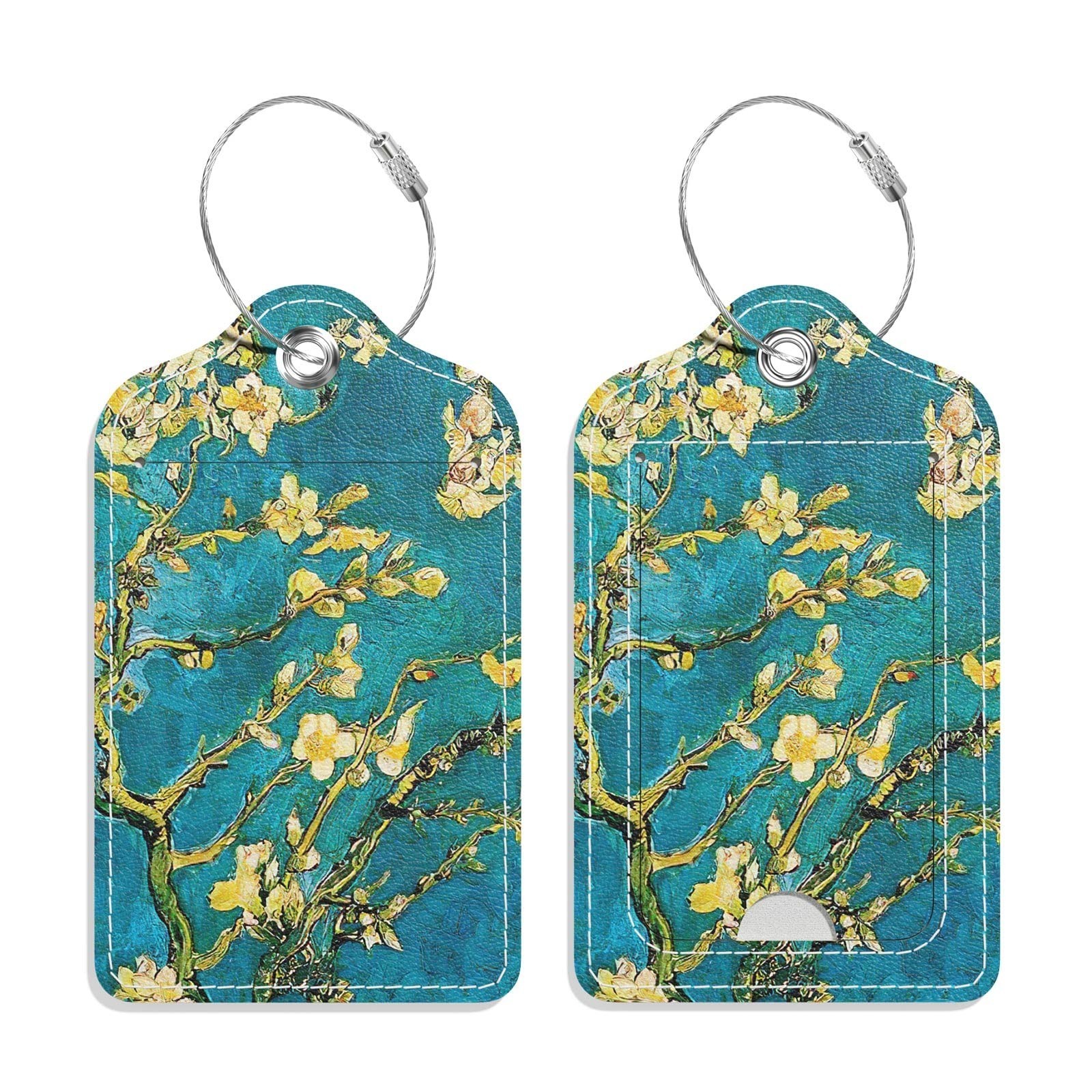 Tags 2 Pack Privacy Cover With Metal Loop For Travel Bags Se