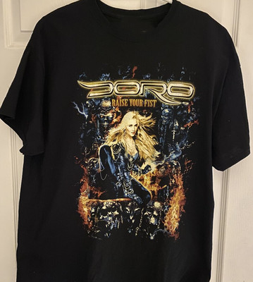 DORO - Raise Your Fist Concert Unisex T-Shirt Adult Full Size GE398
