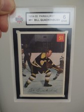 1954-1955 Parkhurst Bill Quackenbush # 51 KSA 6