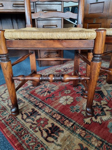 Ladder Back Dining Chairs In Elm - Picture 6 of 21