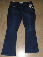 New with Tag Levi Strauss Signature Jeans Ladies 20M 35 x 32 MidRise Bootcut