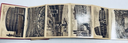 Lot of 2 Rome Naples Vintage Ricordo Di Roma Souvenir Foldout Photo Travel Book - Bild 11 von 12