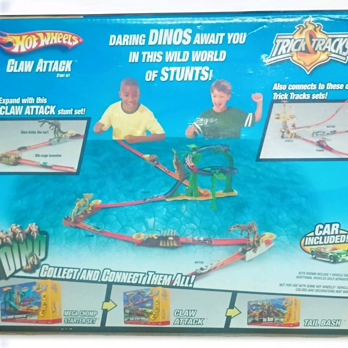 Hot Wheels TrickTracks DinoClawAttack Car Included