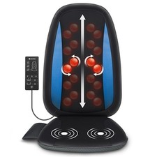 Shiatsu Back Massager with Heat,Deep Tissue Kneading Massage Seat CF-2606