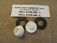 Mocowanie - śruby - Bell Star I & II do wizjera białe