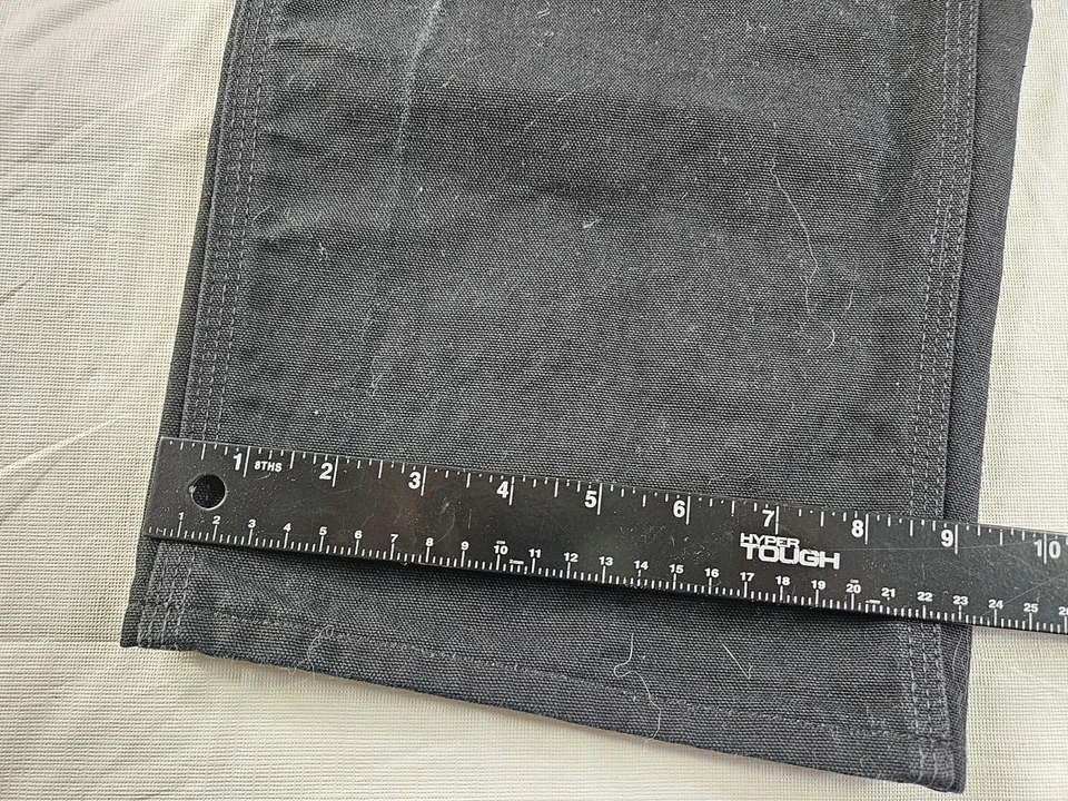Vtg Carhartt Double Knee Men 36x32(Real 34.5x32) Black USA Union Workwear Heavy - Image 2 of 4
