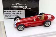 Resin Car Models 1/43 Alfa Romeo Alfetta 159 M 1951 Spain GP Driver Farina model