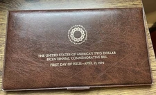 Two Dollar Bicentennial Commemorative Bill-First Day Of Issue