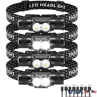 Rechargeable LED Headlamp 1200 Lumens Waterproof Portable Torch Camping New