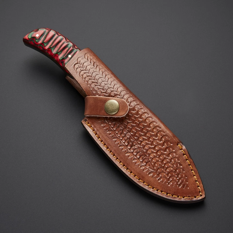 LA ESMERALDA ROJA | Forjado a mano personalizado - Herramienta D2 Acero - Edc - Hecho a mano - Táctico Foto 4 de 4