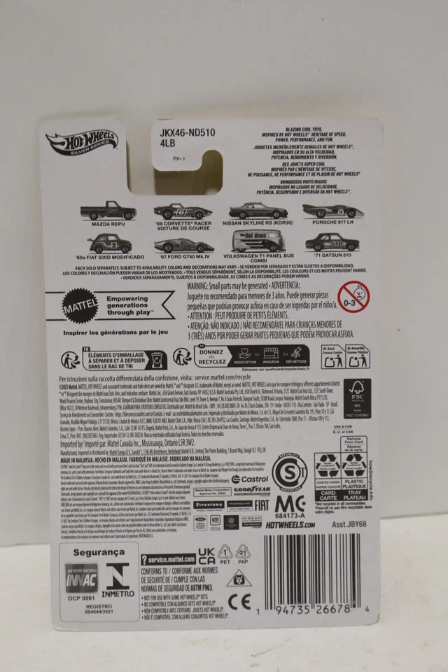 Autobús/combi Volkswagen T1 2025 Hot Wheels The Hot Ones dorado panel 7/8 Foto 2 de 3